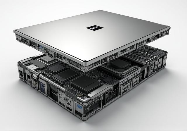 High-end modular laptop with internal components partially visible for custom upgrade demonstration